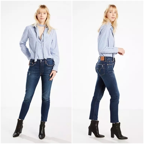 Levi's 501 Skinny in Song For Forever size 26 NWT - Picture 2 of 11